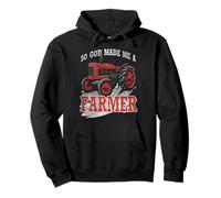 Farming Farmer Tractor Retro Vintage So God Made A Farmer Pullover Hoodie