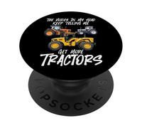 Farming Farmer Tractor Retro Vintage The Voices In My Head PopSockets Adhesive PopGrip