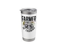 Farming Farmer Tractor Vintage Farmer in Training Stainless Steel Insulated Tumbler