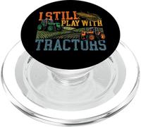 Farming Farmer Tractor Vintage Retro I Still Play With PopSockets PopGrip for MagSafe