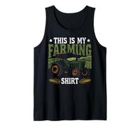 Farming Farmer Tractor Vintage This is My Farming Shirt Tank Top
