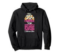 Farming Farmer Wife Tractor Retro Vintage Farmer Wife Some Pullover Hoodie