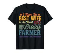 Farming Farmer Wife Tractor Vintage Retro I Have The Best T-Shirt