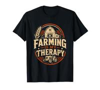 Farming is My Therapy Farm Life Rancher T-Shirt