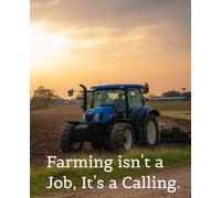 Farming isn't a Job, It's a Calling.: Beautifully illustrated composition journal For people who enjoy all things farm.
