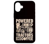 Farming - Powered by Tractors and Coffee Case for iPhone 16 Plus
