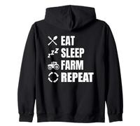 Farming Slogan Peasant Agriculture Field Zip Hoodie