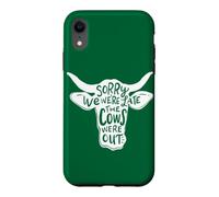 Farming Sorry We're Late The Cows Were Out Funny Farmer Case for iPhone XR