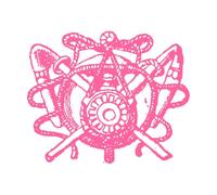 Farming Symbol is Found in Front of The tuileries a Royal Palace Vintage Engraving Vinyl Art Sticker 49.2x60.2cm Car Body Decoration Pink