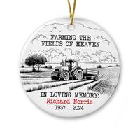 Farming The Fields Of Heaven Xmas Hanging Ornament Decorative Christmas Decorations Double Sided Christmas Tree Hanging Ornament For Party Home Decor Holiday