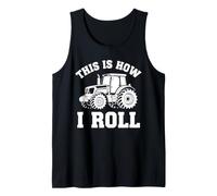 Farming This is How I Roll Funny Tractor Lover Men Boys Tank Top
