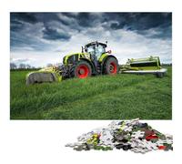 Farming Tools Tractors 1000 Pieces Puzzles for Adults Wooden Jigsaw Relax & Challenge, Colorful Home Decor Art, for Friends 50x75CM/19.68x29.52inch