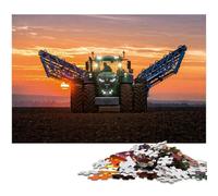 Farming Tools Tractors 1000 Pieces Puzzles for Adults Wooden Puzzles DIY Decoration, Brain Challenge, for Adult, Family, 50x75CM/19.68x29.52inch