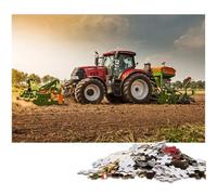 Farming Tools Tractors 1000Pc Adults Jigsaw Puzzle Difficult Puzzles for Adults Challenging Brain Teaser for Teenagers, Family Game Night Fun 26X38CM/10.23x14.96inch