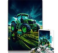 Farming Tractor 1000 Piece Jigsaw Puzzles for Adults & Teens,Fun Games Every Piece Is Unique - Challenging Family Fun Game 50x75cm