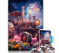 Farming Tractor 1000 Piece Jigsaw Puzzles for Teenagers,Family Game Stress Reliever Difficult Challenge Secret Santa Gifts 38x52cm