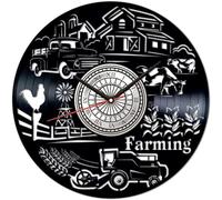 Farming Vinyl Record Wall Clock Retro style Wall clock Silent Home Decor Art Special Home Accessories Creative Personality Gift