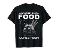 Farming Where THE Food Comes from Farmer Tractor Field Crops T-Shirt