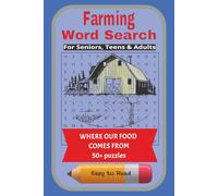 Farming Word Search: For Seniors, Teens & Adults | 50+ Puzzles, Easy to Read