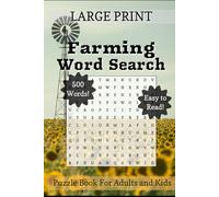 Farming Word Search: Fun Farm Themed Puzzle Book in Large Print for Every Generation - Hardcover (Puzzle Quest)