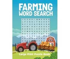 Farming Word Search Large Print Puzzle Book: Farm Life Word Wordsearches - The LARGEST PRINT Word Search Game for Adults, Seniors, Kids...(Activity Book) Vol 2