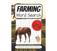 Farming word search puzzle book: Word Searches with Easy to Read Print about Farm Animals, Equipment, Crops and More | 6x9 inches, 110 pages| 50+ Puzzles... Gift for Vacations, Holidays and Free Times