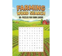 Farming Word Search Puzzle Book: Word Searches with Easy to read Print about Farming, Animals, Agriculture | 6x9 inches, 110 pages | 50+ Puzzles