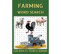 Farming Word Search Puzzle Book: Word Searches With Easy to Read Print About Farming, Animals, Crops, and More | 6x9 Inches, 110 Pages | 50+ Puzzles … Gift for Vacations, Holidays, and Free Times.