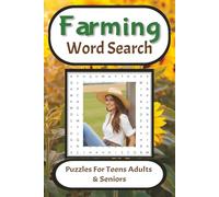 Farming Word Search Puzzle Book: Word Searches with Easy to Read Print about Farming, Ranching, Agriculture and More | 6x9 inches, 110 pages | 50+ ... Gifts for Vacations, Holiday, and Free time.