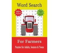 Farming Word Search Puzzle Book: Word Searches with Easy to Read Print on Farming, Farm Animals, Farm Equipment, and More |6x9 inches, 110 pages| 50+ ... for Vacations, Holidays and Free Times