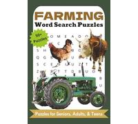 Farming Word Search Puzzles: Easy to Read Word Search Puzzle Book About Farming, Farm Animals, Farm Equipment, and More | 110 Pages | 50+ Puzzles | ... Perfect for Vacations, Holidays, & Relaxation