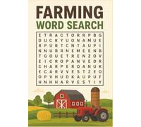 Farming Word Search: Word Searches with Easy to Read Print About Farming, Ranches, and More | 6 X 9 inches | 110 pages | 50+ Puzzles … Gift for Vacations, Holidays, and Free Times