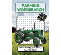 FARMING WORDSEARCH: Word Searches with easy to read print about farming and agriculture for teens, adults and seniors