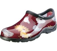 Farmland Chicken Print Barn Red Women's Sloggers Clogs Waterproof Garden Shoes