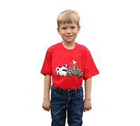 Farmland T-Shirt British Country Collection Red 9-10 Years