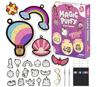 FarmNix 3D Art Kit, Magic Foam Texture Painting Kit, Zero-Pollution Digital Coloring Creative Crafts for Kids, DIY Painting Gifts for Children's Birthday Parties Ages 4, 5, 6, 7, 8, 9, 10