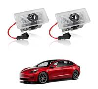 Farmogo Car Door LED Logo Projector Puddle Lights Ultra-Bright Welcome Light 3D Laser Ghost Shadow Light Compatible with Tesla Model 3, Model Y Accessories (2 Pack)