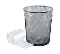 Farmoon 20 Litres Trash Bin Liners, Clear Garbage Bags, 1 Roll/100 Counts