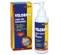 Farmsense Veloron 250 ml - EU-approved Probiotic Liquid Booster for Weak Newborn Lambs (20800)