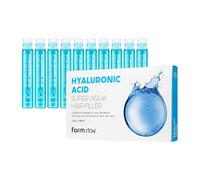 FarmStay Hyaluronic Acid Super Aqua Hair Filler - Keratin and Hyaluronic Acid Hair Treatment - Hair Thickening Products - 10 pc