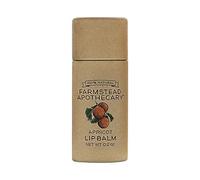 Farmstead Apothecary 100% Natural Lip Balm with Organic Beeswax, Organic Shea Butter & Organic Coconut Oil, 0.25 oz Apricot