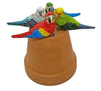 Farmwood 4 Pot Topping Tropical Birds Garden Ornaments