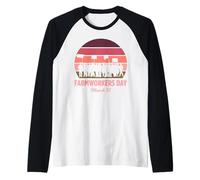Farmworkers Day March 31 Agricultural Workers Farmer Union Raglan Baseball Tee