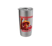 Farmworkers Day March 31 Agricultural Workers Farmer Union Stainless Steel Insulated Tumbler