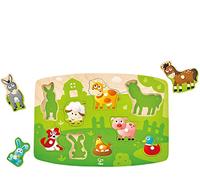 Hape - Farmyard Animals - Peg Jigsaw Puzzle