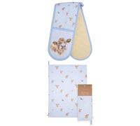 Farmyard Friends Double Oven Glove (Cow) & Tea Towel Wrendale Designs Multi One Size