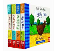 Farmyard Friends Series 4 Books Collection Set by Axel Scheffler (Higgly Hen, Portly Pig, Cuddly Cow & Gobbly Goat)
