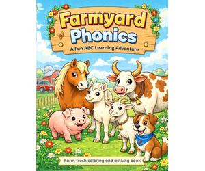 Farmyard Phonics: A Fun ABC Learning Adventure: A Learn-to-Read Coloring Book with Farm Animals, Letter Practice, and Early Phonics Skills