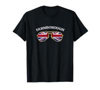 Farnborough United Kingdom Vintage Flag Sunglasses T-Shirt