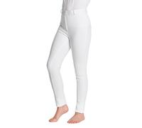 Farnell Grip Seat Children’s Jodhpurs - Unisex Equestrian Trousers with Full Grip Silicone Seat, Durable Stretchy Fabric, Pull-On Style, Elastic Waistband & Belt Loops - 11-12 Years - White